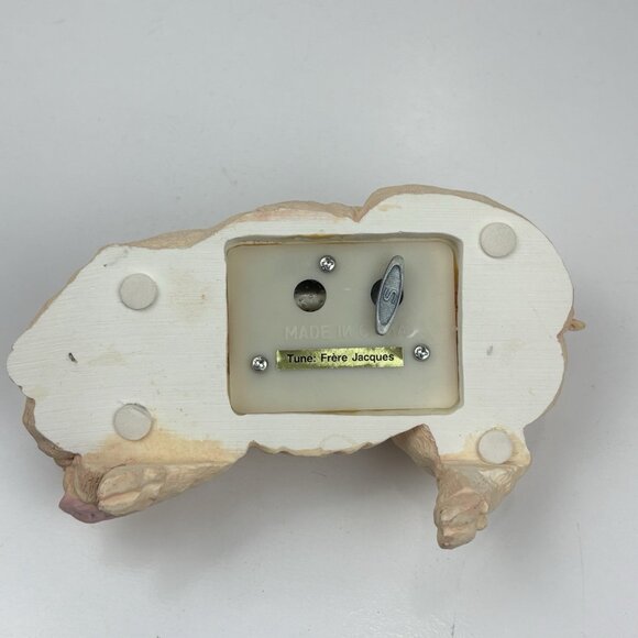 Shelf Sitter Sleeping Musical Pig Pink Bow (Frere Jacques) - Picture 3 of 7